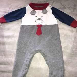 Ribbed Footsie One Piece